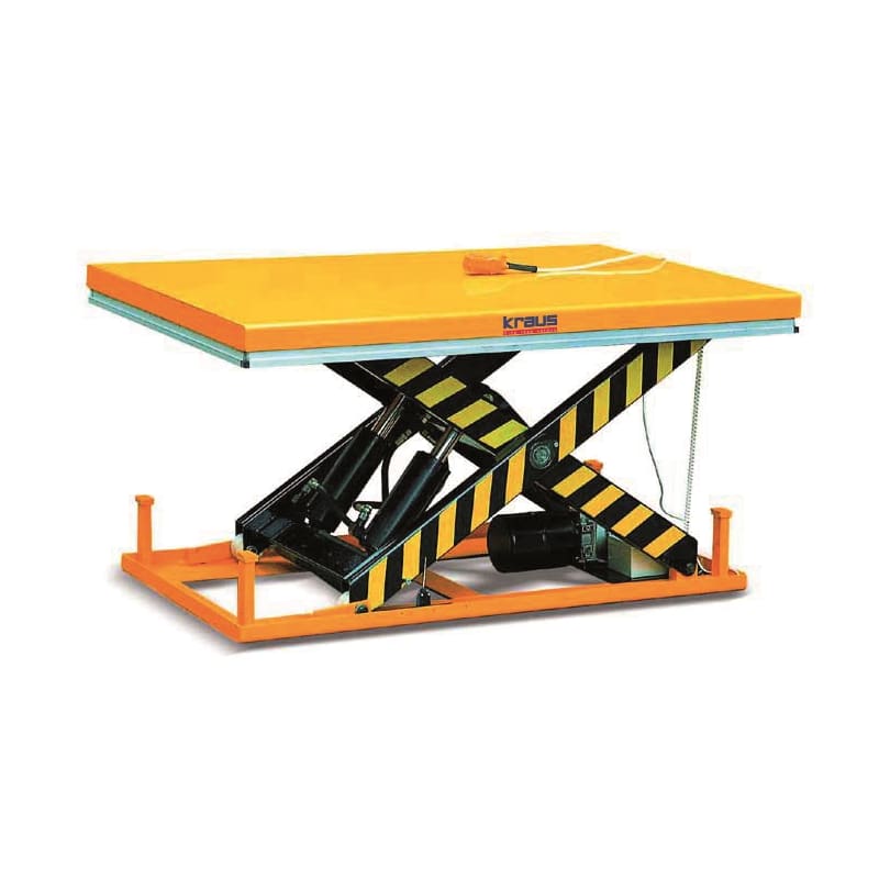 hubtisch für 2000kg mit 1300 x 850mm plattform von kraus 1