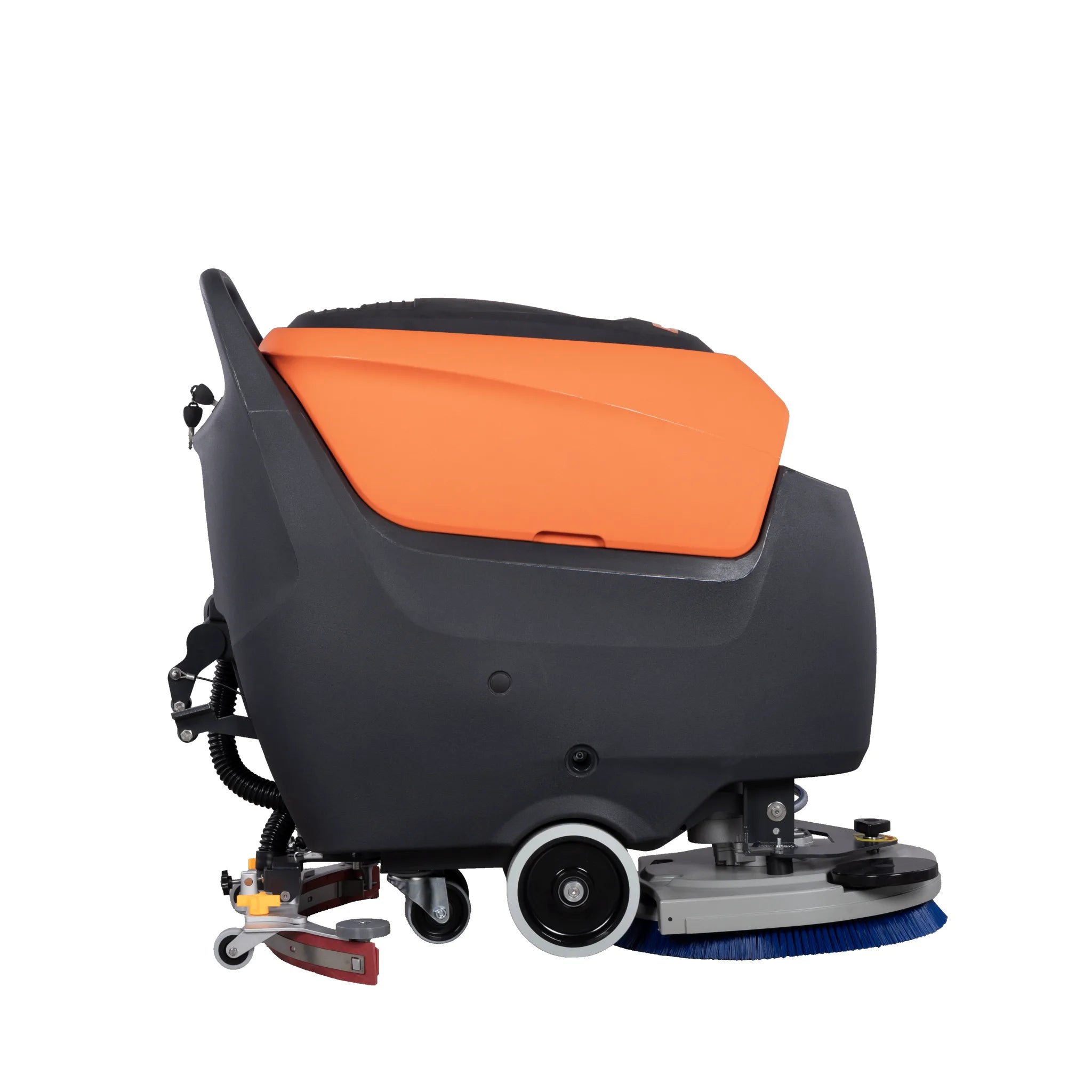 Handgeführte Scheuersaugmaschine SCRUBBER-S mit 530 mm Bürsten