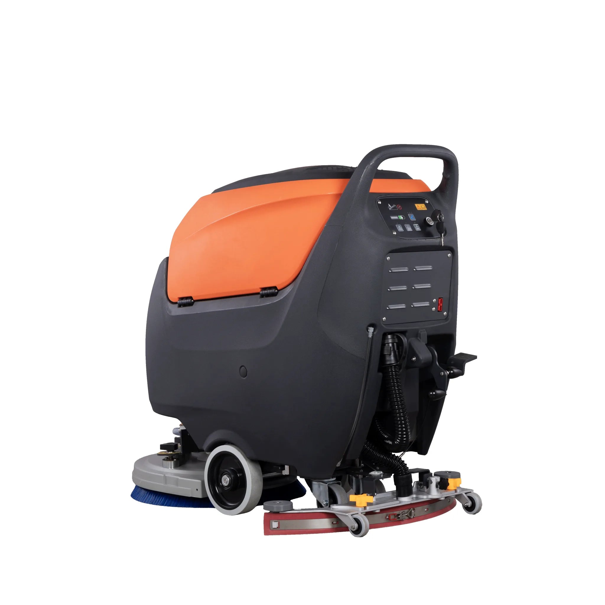 Handgeführte Scheuersaugmaschine SCRUBBER-S mit 530 mm Bürsten