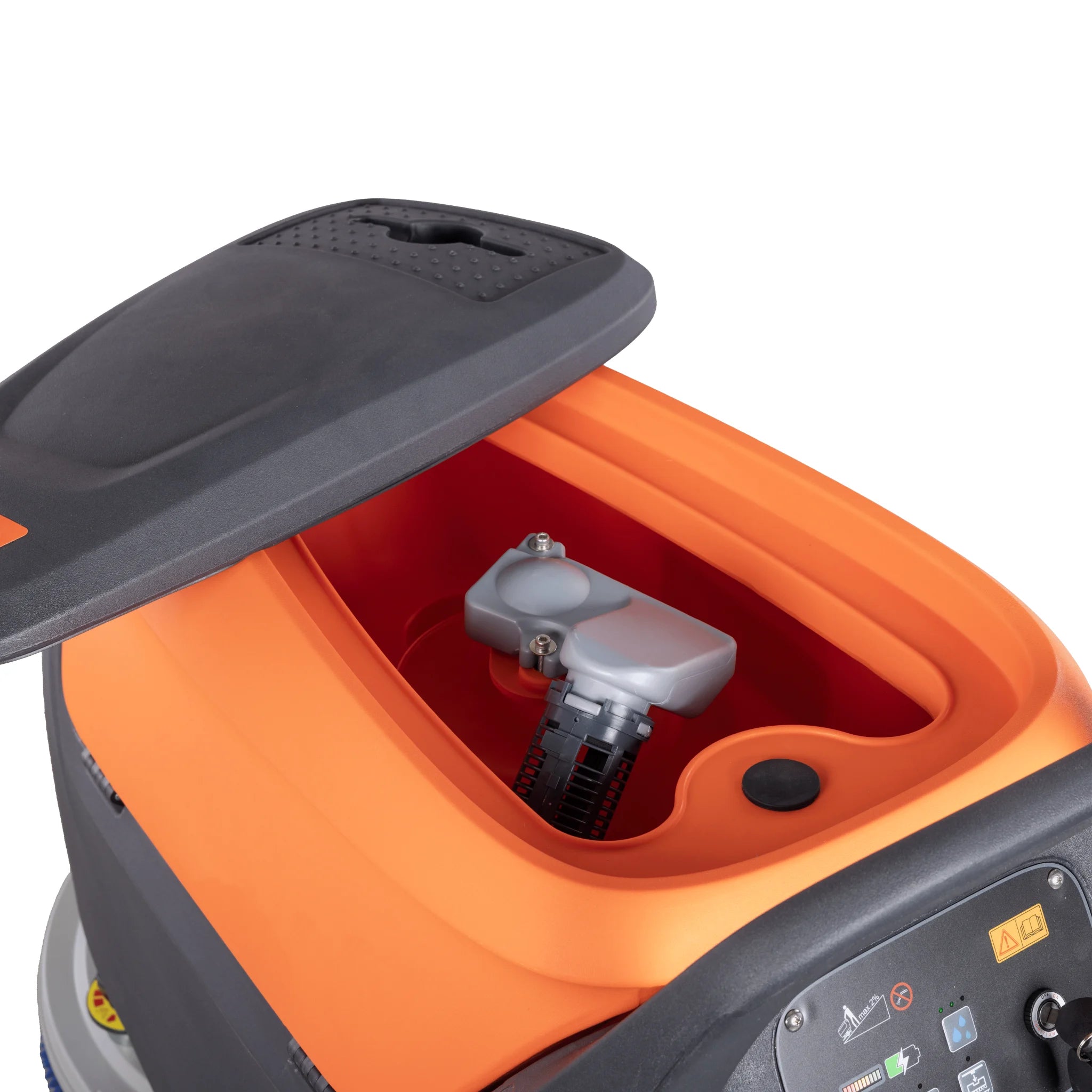 Handgeführte Scheuersaugmaschine SCRUBBER-S mit 530 mm Bürsten