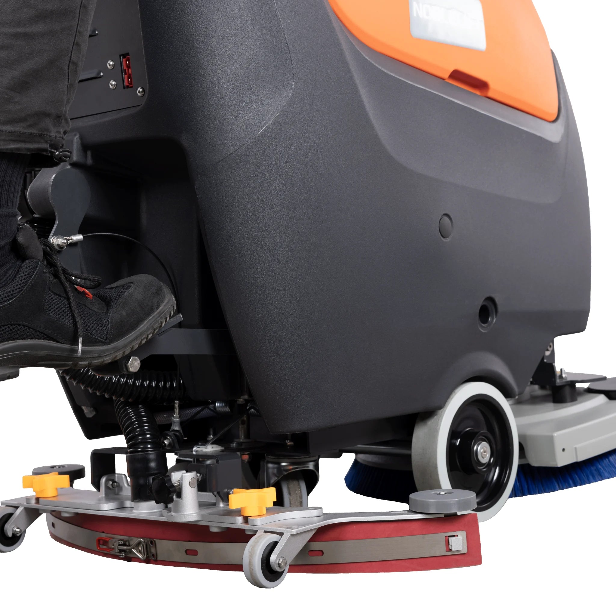 Handgeführte Scheuersaugmaschine SCRUBBER-S mit 530 mm Bürsten