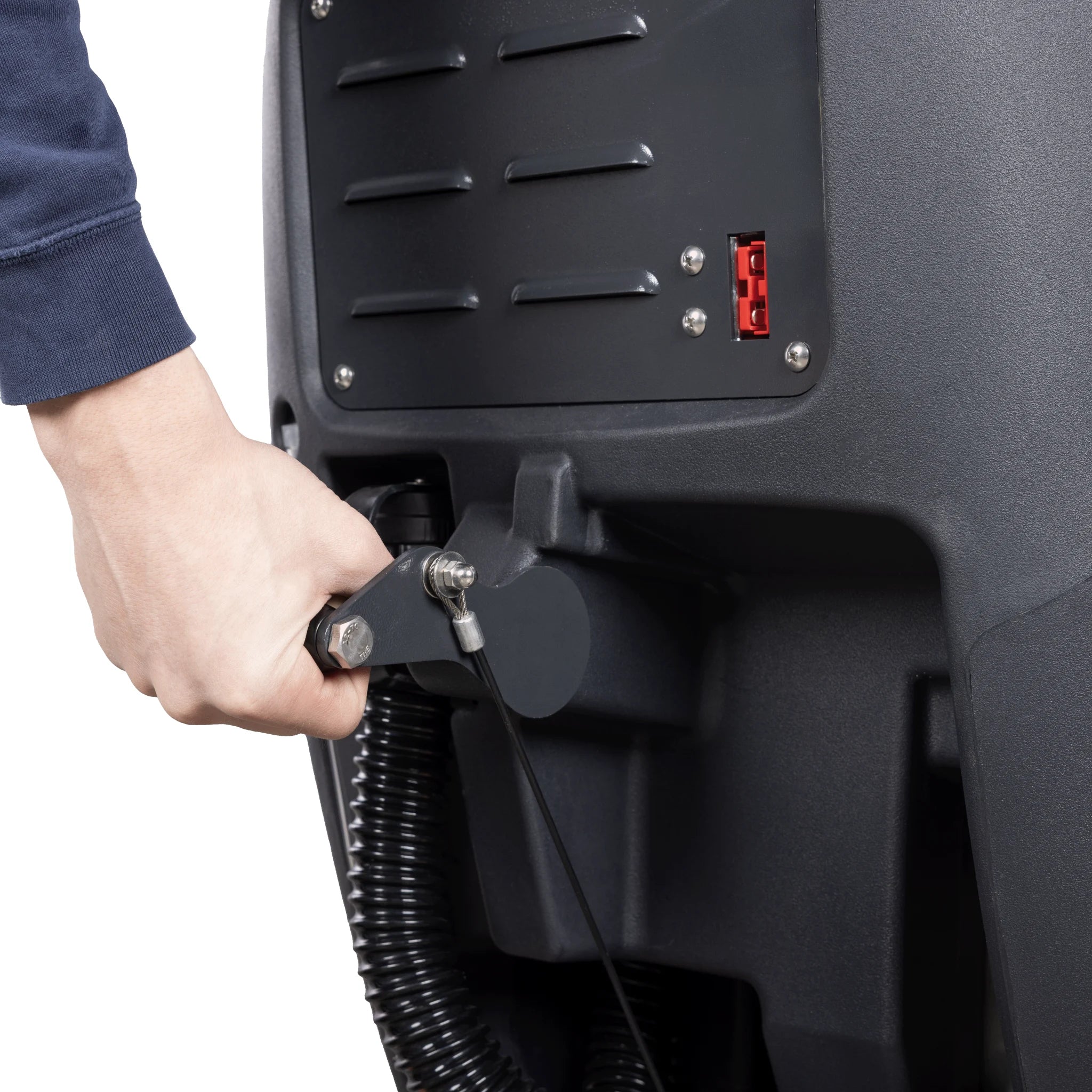 Handgeführte Scheuersaugmaschine SCRUBBER-S mit 530 mm Bürsten