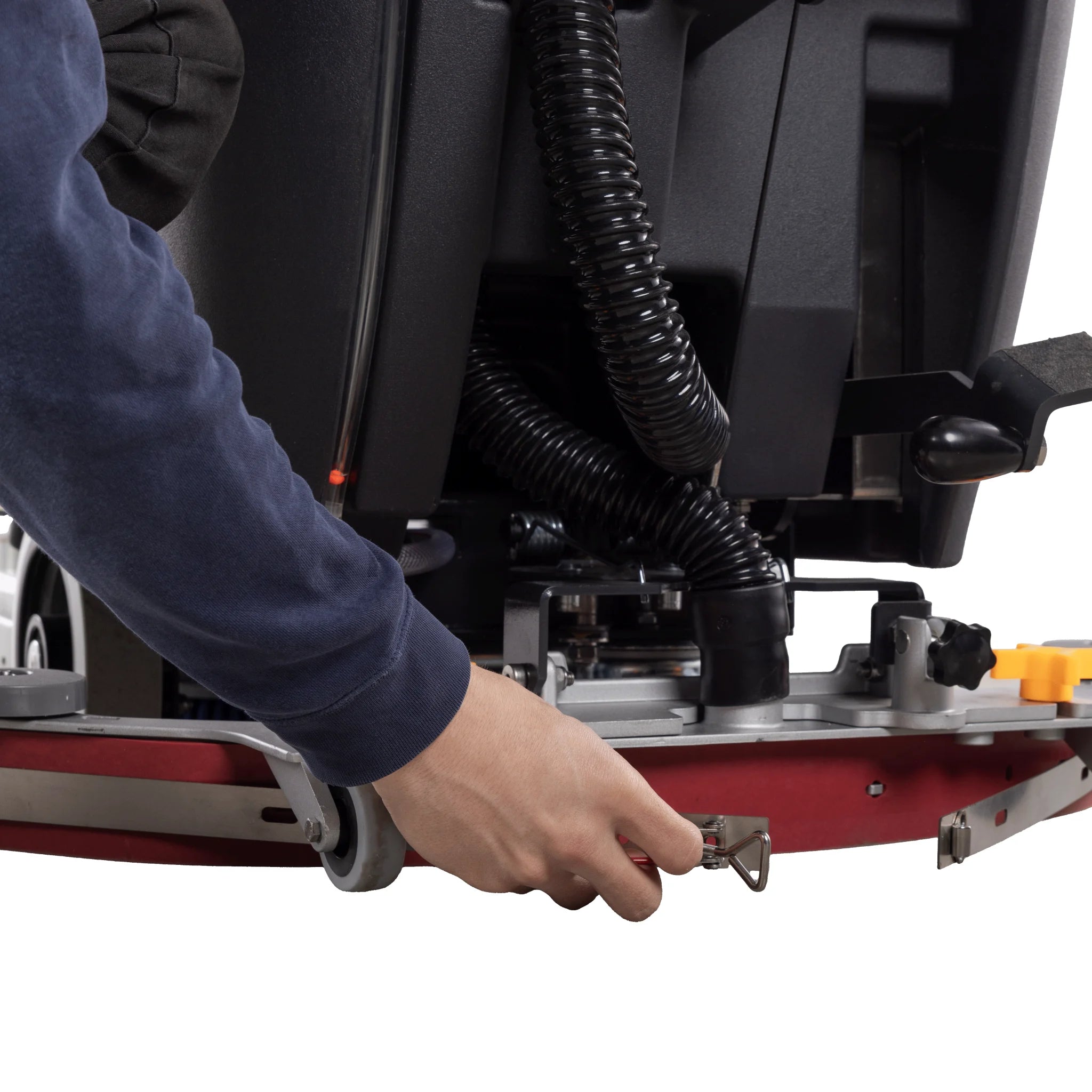 Handgeführte Scheuersaugmaschine SCRUBBER-S mit 530 mm Bürsten