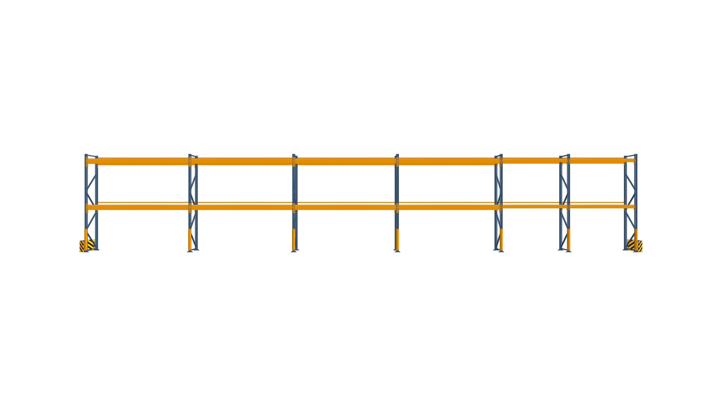 Konfiguration vom 11.09.2024 - 20.20 m x 3.50 m für 48 Paletten mit 700 kg