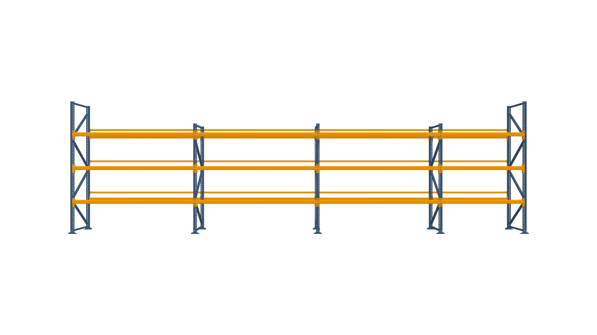 Konfiguration vom 30.10.2025 - 10.43 m x 2.50 m für 44 Paletten mit 500 kg
