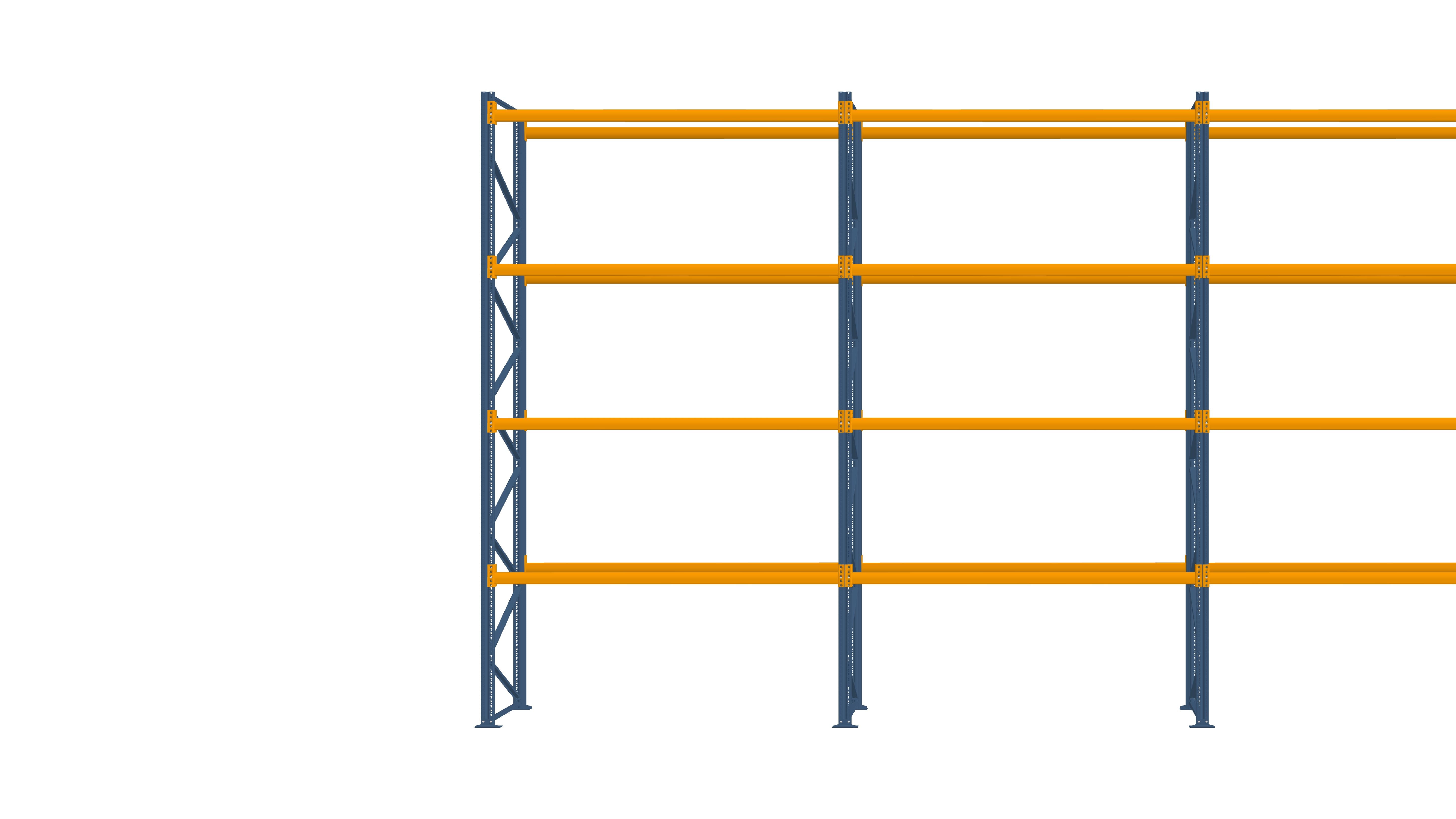 Konfiguration vom 01.11.2024 - 8.60 m x 7.00 m für 45 Paletten mit 1000 kg