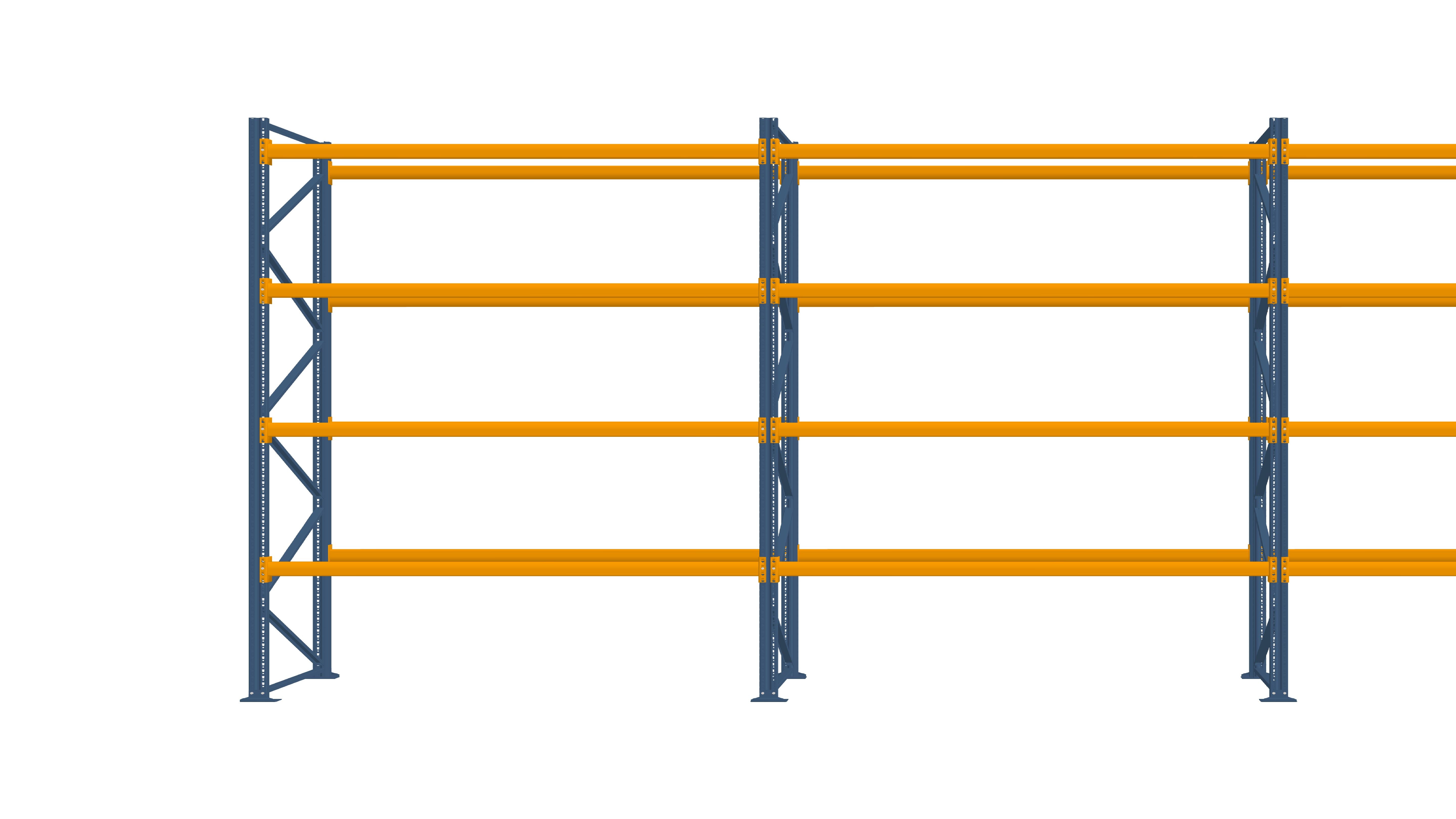 Konfiguration vom 01.11.2024 - 8.60 m x 4.50 m für 45 Paletten mit 1000 kg