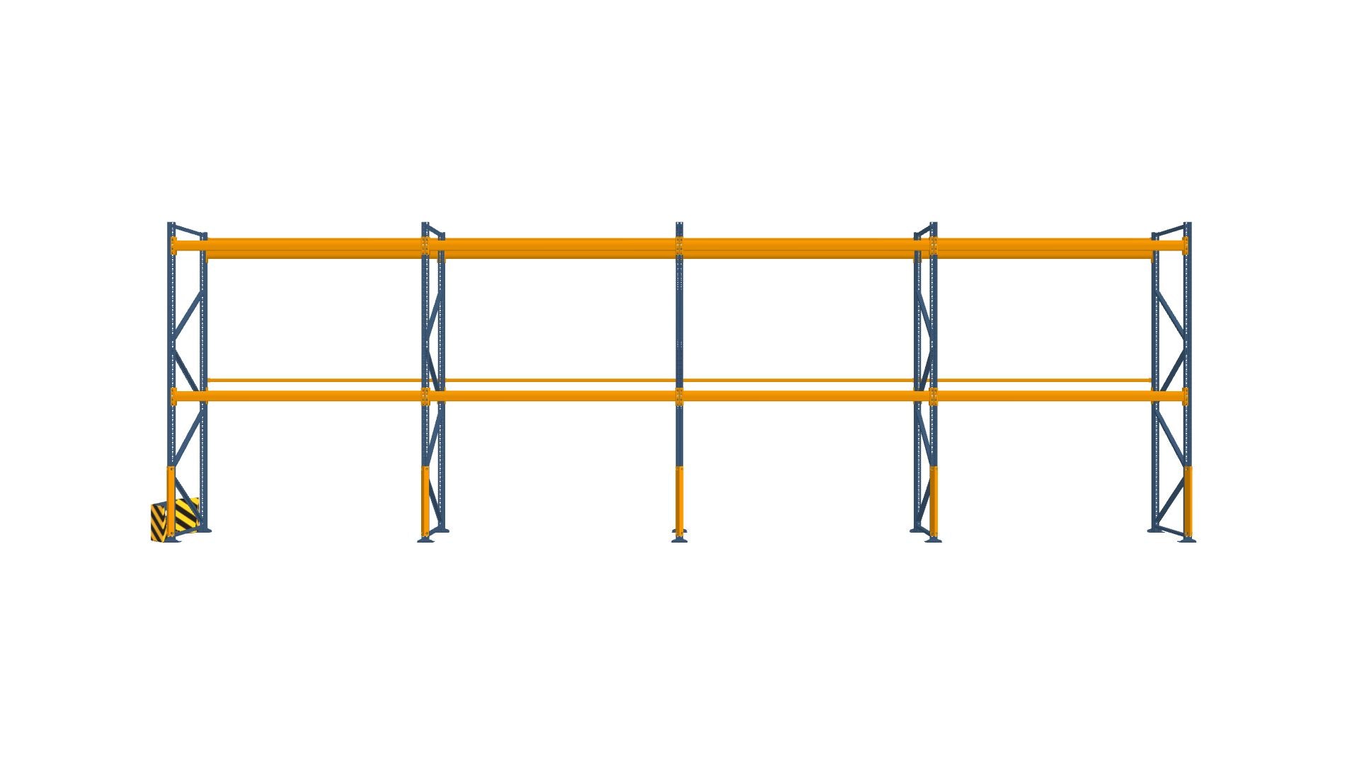 Konfiguration vom 07.11.2024 - 11.50 m x 3.50 m für 36 Paletten mit 1000 kg