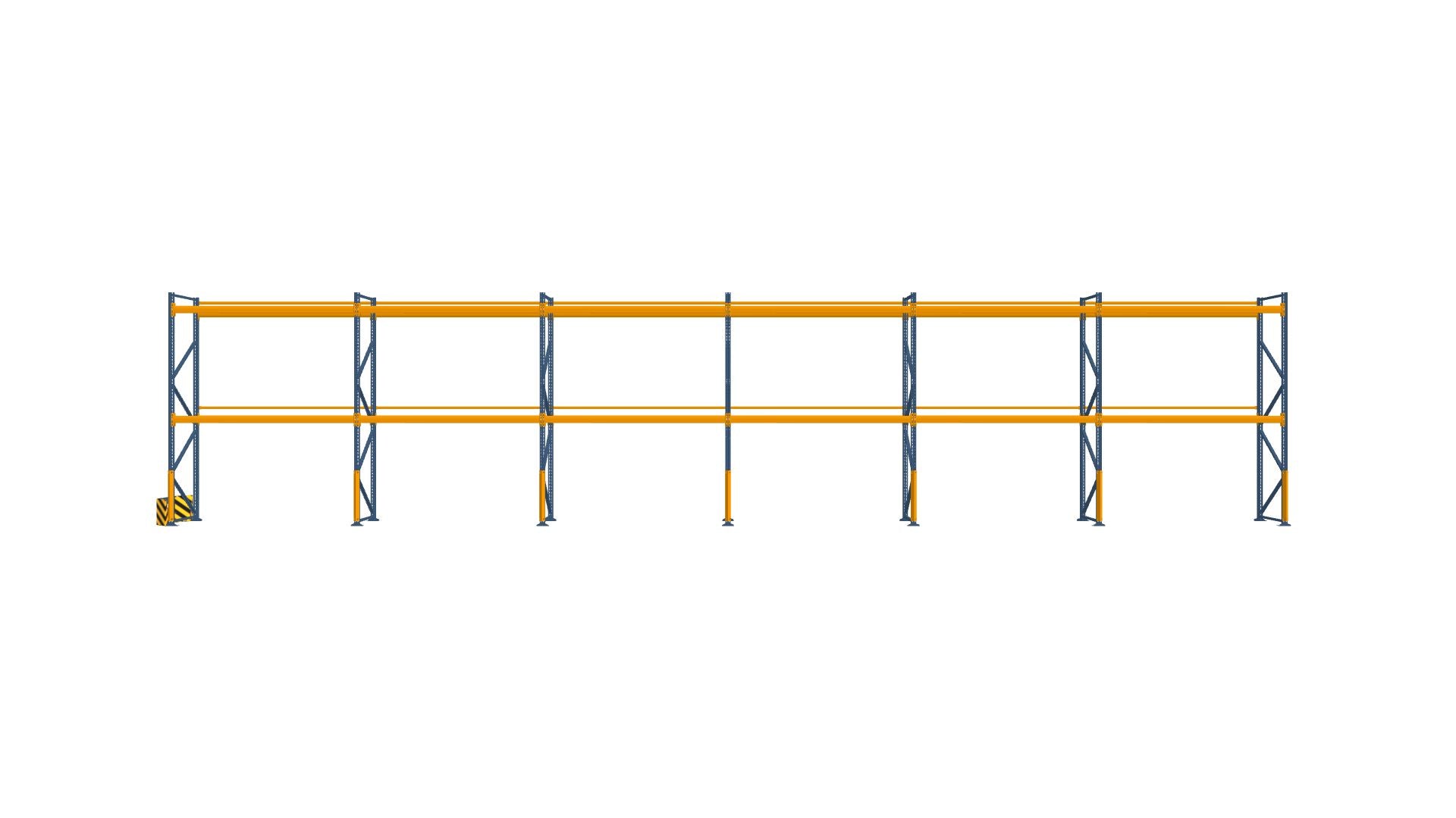 Konfiguration vom 07.11.2024 - 17.06 m x 3.50 m für 54 Paletten mit 1000 kg