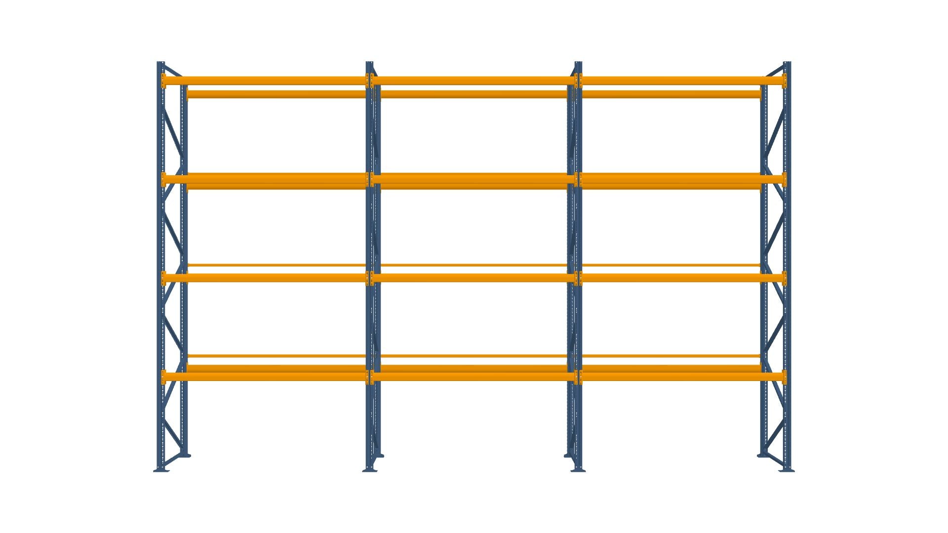 Konfiguration vom 22.07.2025 - 8.60 m x 5.50 m für 45 Paletten mit 900 kg