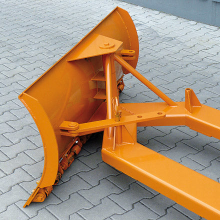 Schneepflug für Gabelstapler in Orange