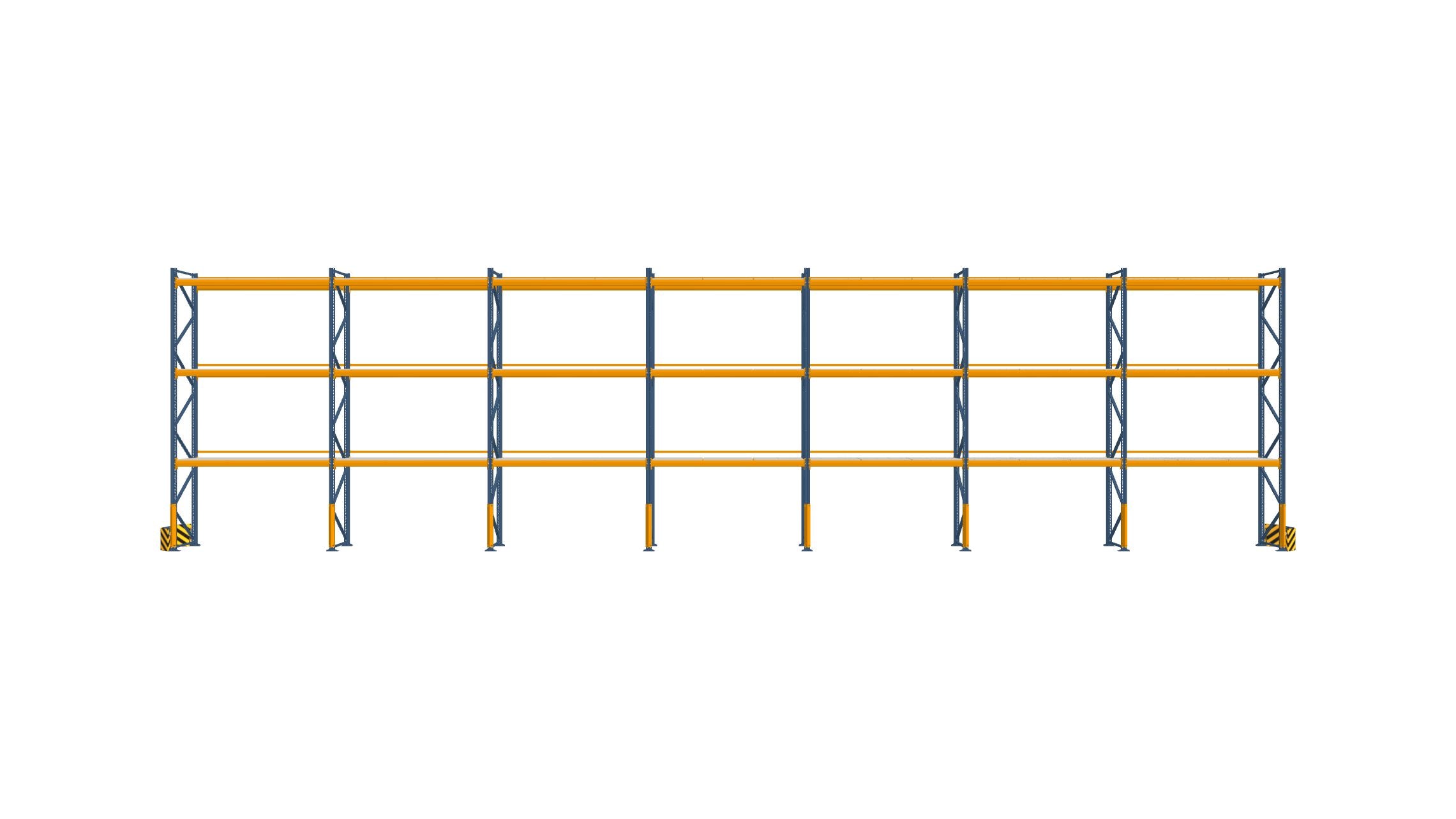 Palettenregal für Europaletten 20x5m für 84 Paletten