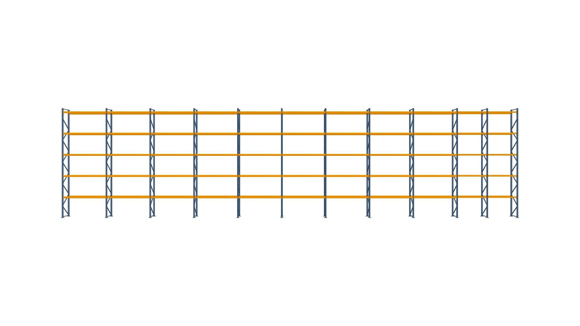 Configuration from 30.01.2025 - 29.25 mx 7.00 m for 186 pallets with 1000 kg