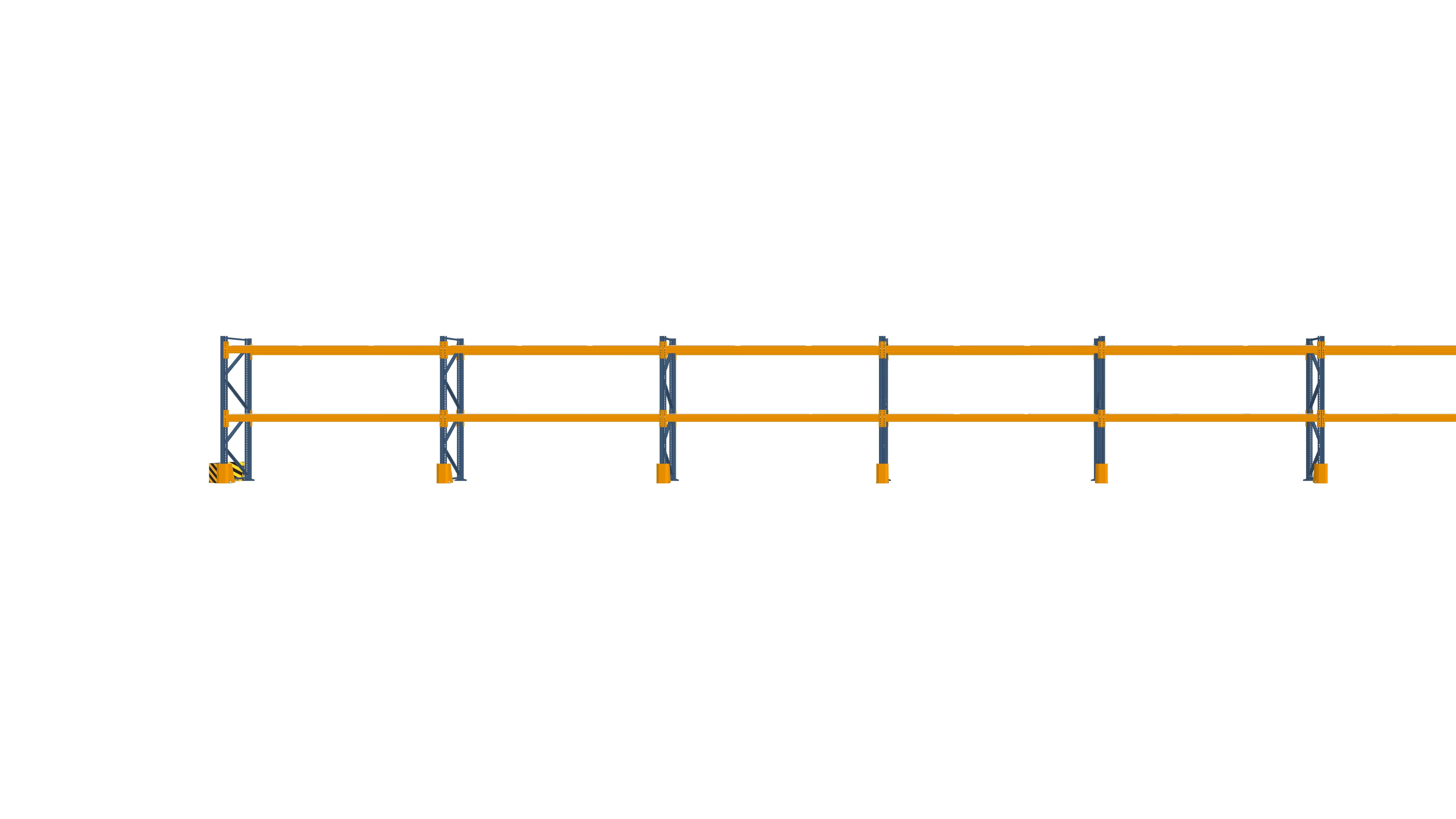 Konfiguration vom 31.10.2024 - 23.40 m x 3.00 m für 60 Paletten mit 700 kg