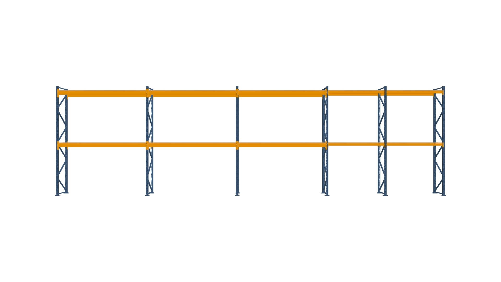 Konfiguration vom 12.08.2025 - 16.10 m x 4.50 m für 39 Paletten mit 800 kg