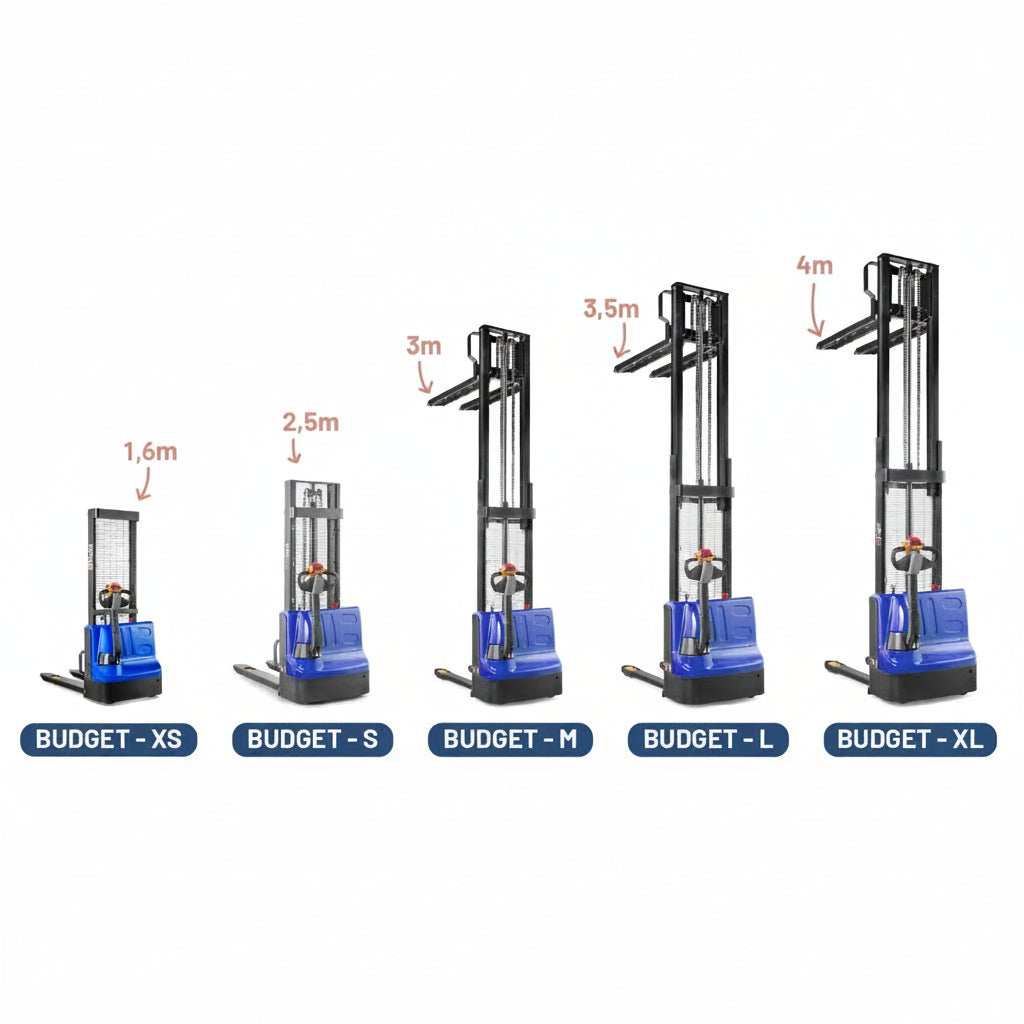 Electric Pallet Stacker BUDGET-M for 3m